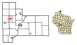Location of Hixton in Jackson County, Wisconsin.