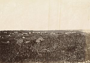 Lecompton, Kansas, in 1867, 50 miles west of Missouri River. (Boston Public Library) (cropped)