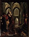 Michael Pacher - St Wolfgang Altarpiece - Purification of the Temple - WGA16827