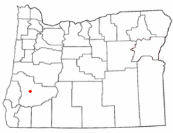 Location of Roseburg North, Oregon
