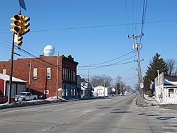 Portage, Ohio is bisected by State Route 25, sometimes known as South Dixie Highway.
