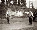 Testing bulletproof vest 1923