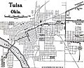 Tulsa OK Map 1920