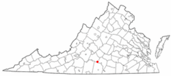 Location of Brookneal, Virginia
