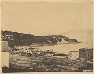 View of North Beach, from Telegraph Hill, 1856