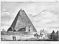 A great pyramid at Meroe in 1821