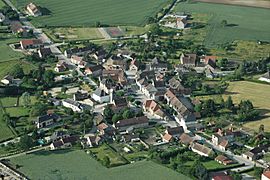 An aerial view of Bresnay