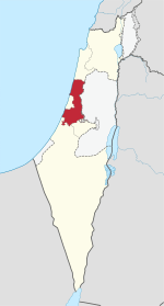Center District in Israel (+disputed).svg