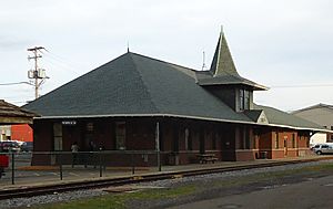 City of Norwich in New York State 34 train station