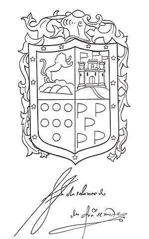 Escudo de armas de Francisco de Montejo