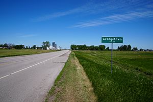 Georgetown, Minnesota is on U.S. Route 75
