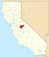 State map highlighting Mariposa County