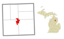Location within Oscoda County