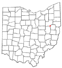 Location of Magnolia, Ohio