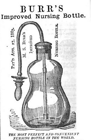Burr's Improved Nursing Bottle 1868 Advertisement