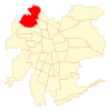 Map of Quilicura commune in Greater Santiago