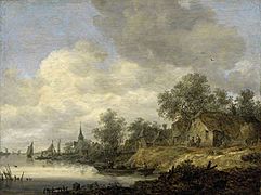 Jan van Goyen (1596-1656) - A River Scene - NG 1013 - National Galleries of Scotland
