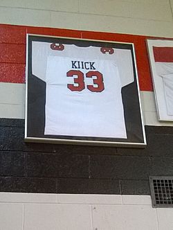 Jim Kiick high school retired jersey cropped
