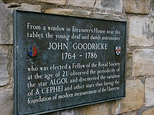John Goodricke plaque