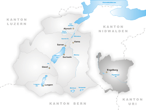 Karte Gemeinde Engelberg