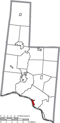 Location of Ripley in Brown County