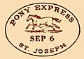 Pony Express'60 West bound 1860