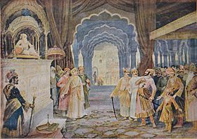 Raja Shivaji at Aurangzeb's Darbar- M V Dhurandhar