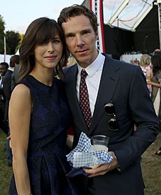 Sophie Hunter and Benedict Cumberbatch July 2015