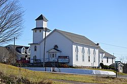 Methodist church, State Route 145 and Main Street