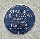 blue plaque commemorating Holloway