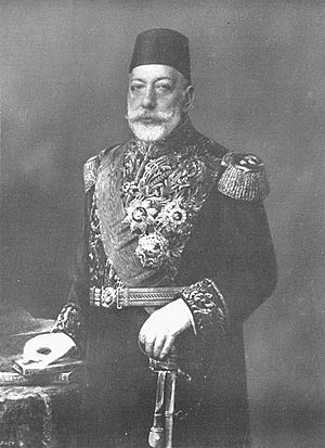 Photo of Mehmed V in his seventy-first year