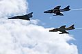 Swiss Air Force Hunter and Mirage III-DS in formation