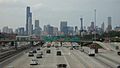 The Dan Ryan Expressway Westbound near the I-55 exit