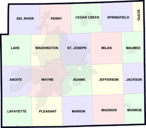 US-IN-Allen County Townships