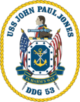USS John Paul Jones DDG-53 Crest