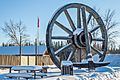 Wagon Wheel and Pick at Fort Assiniboine, Alberta