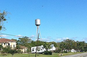 Water tower in Tivoli Texas