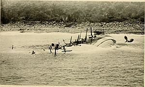 Wreck of the armored cruiser Cristóbal Colón, 1898