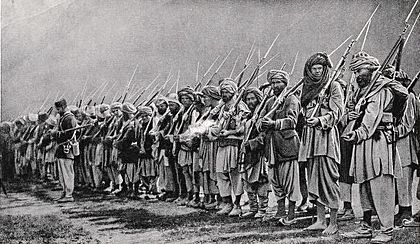 Afghani warriors, 1922