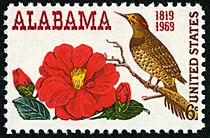 Alabama statehood 1969 U.S. stamp.1