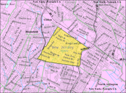 Census Bureau map of Nutley, New Jersey