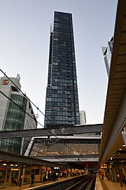 Chatswood railway station and Metro Residences tower 1