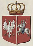 Coat of arms of the November Uprising with the Polish Eagle and Vytis (Waykimas), 1830-1831