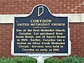 Corydon united methodist church marker