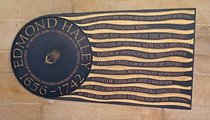 Edmond Halley plaque in Westminster Abbey 2