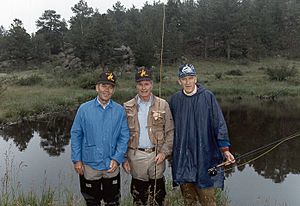 George H. W. Bush, Alan Simpson, and Craig Thomas