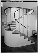 Gropius house STAIR FROM WEST, HABS MASS,9-LIN,16-28