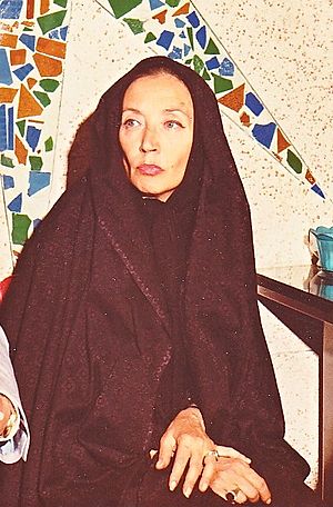 Oriana Fallaci in Tehran 1979