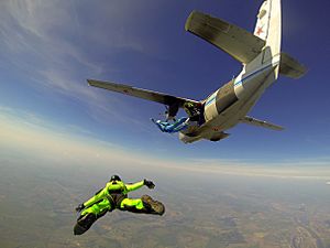 Skydiving from a Let L-410