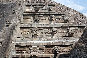 Teotihuacan, Citadel, Temple of the Feathered Serpent (20686669345)